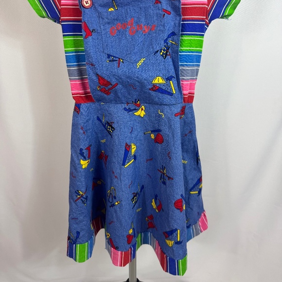 Spirit Halloween Chucky Good Guys Costume Dress Girls Youth L Child’s Play - Picture 9 of 9